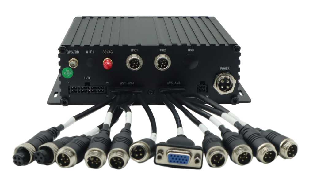 டிரக்கிற்கான GPS Wifi உடன் 8CH HDD வாகன மொபைல் DVR