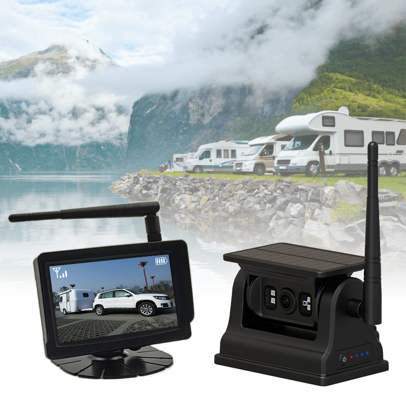 5 இன்ச் வயர்லெஸ் சோலார் பவர்டு ரிச்சார்ஜபிள் மேக்னடிக் வாகன கேமரா சிஸ்டம்---பாதுகாப்பான ஓட்டுதலுக்கான உங்களின் சிறந்த பார்ட்னர்
