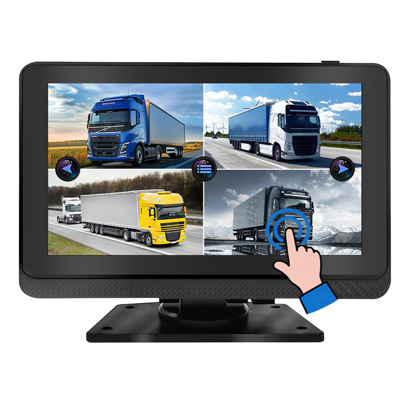 கார்லீடர் 7 இன்ச் டச் ஸ்கிரீன் DVR ரெக்கார்டிங் மானிட்டர் மேம்பட்ட வணிக வாகன கண்காணிப்பு