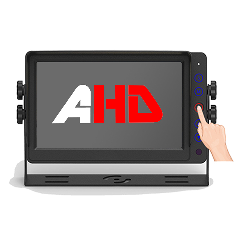 AHD வீடியோ உள்ளீடுகள் மற்றும் ரிமோட் கண்ட்ரோலுடன் 7 இன்ச் வணிக வாகன மானிட்டர்