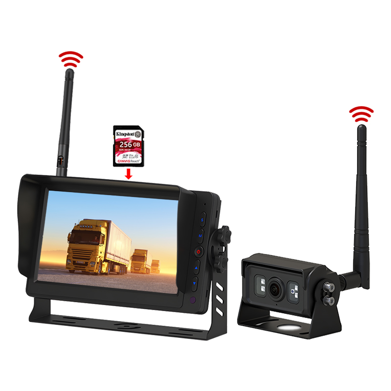 7 அங்குல டி.வி.ஆர் பதிவு 2.4GHz டிஜிட்டல் வயர்லெஸ் கண்காணிப்பு அமைப்பு