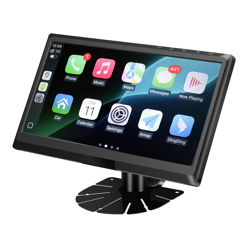 9 இன்ச் IPS AHD சிக்னல் உள்ளீடு வாகன மானிட்டர் ஆதரவு CarPlay மல்டிமீடியா